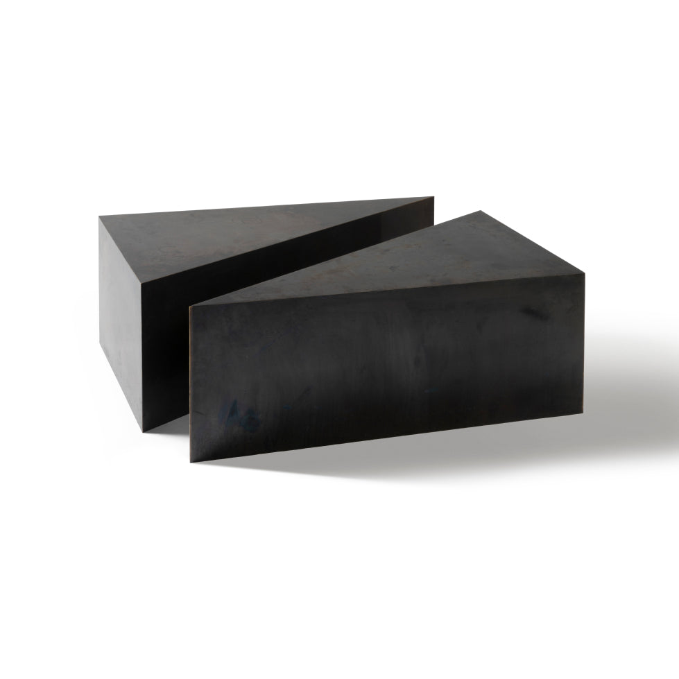 Wedge Tables - Blackened Brass