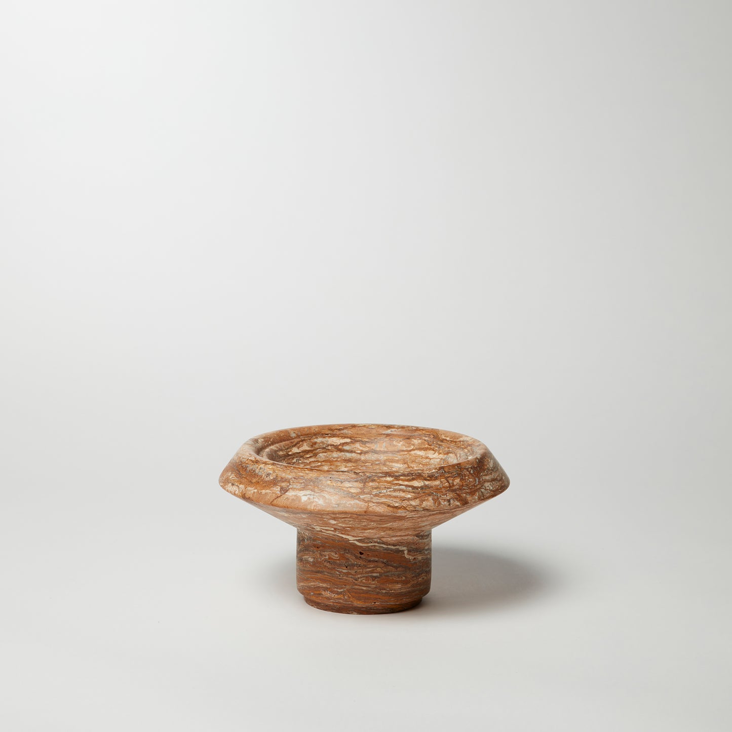 Bowl 7 Marron Travertine