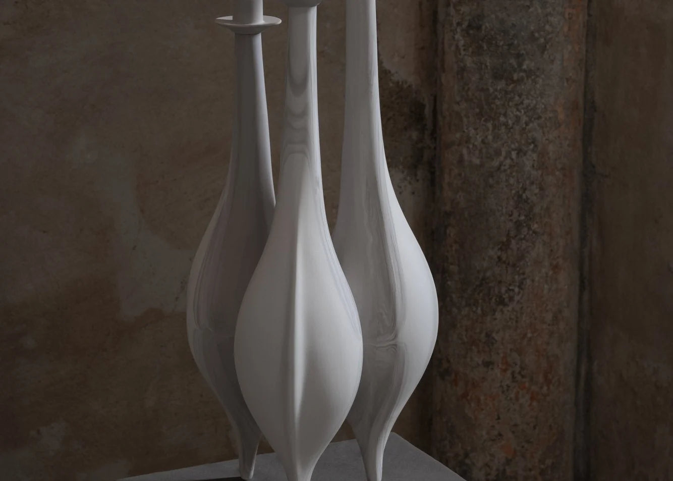 Candelabre Grey Marble
