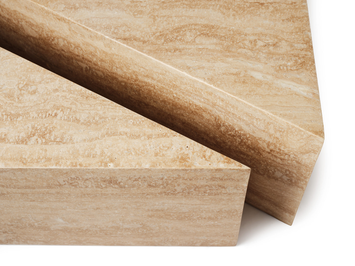 Wedge Tables - Travertine
