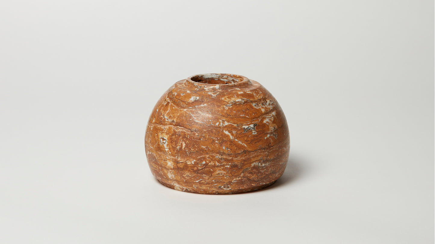 Vessel 1 Marron Travertine