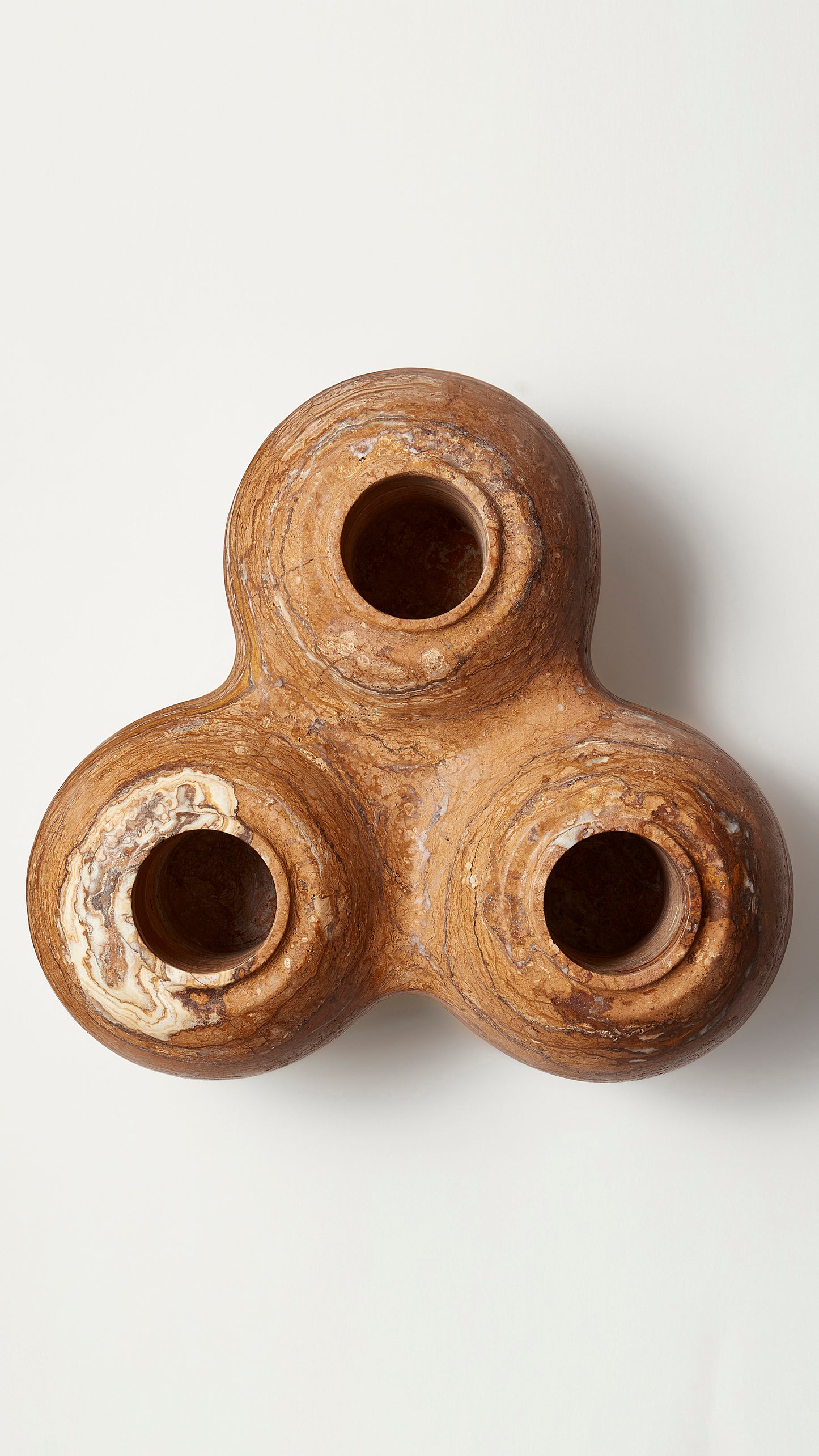 Vessel 3 Marron Travertine
