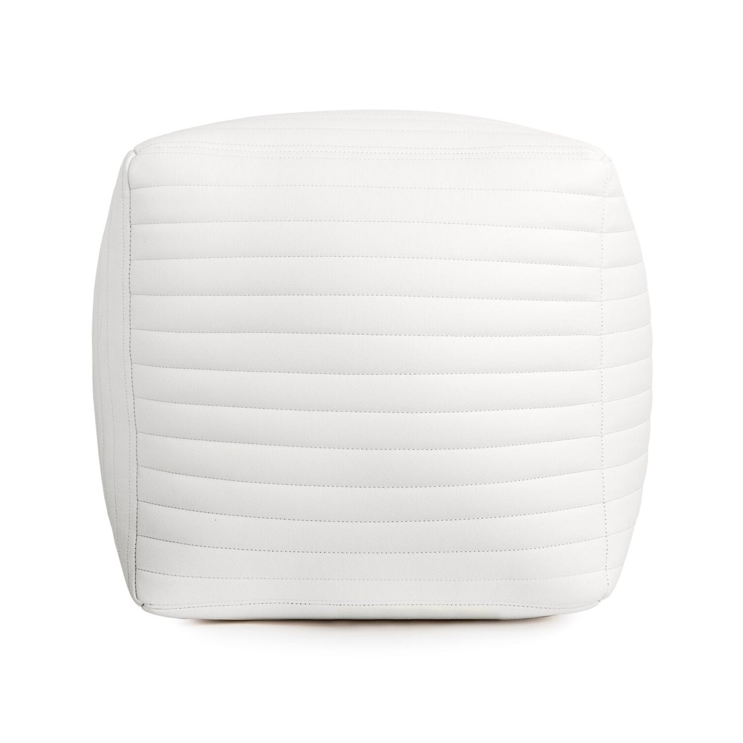 Banded Cube Ottoman